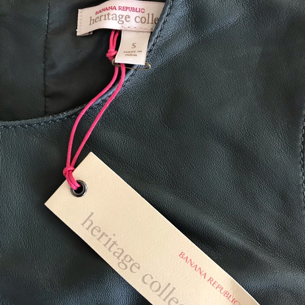 Banana Republic Heritage Collection Leather Vest - Picture 5 of 10